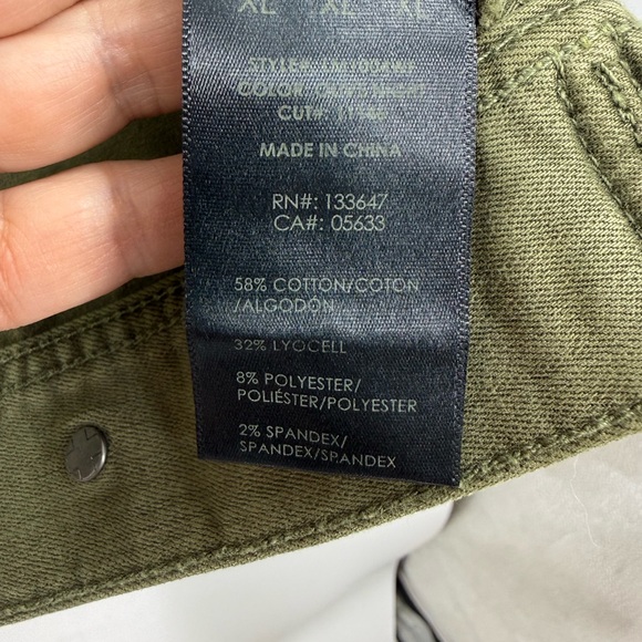 Liverpool Los Angeles Temma Denim Jacket in olive night green color XL - Picture 13 of 16